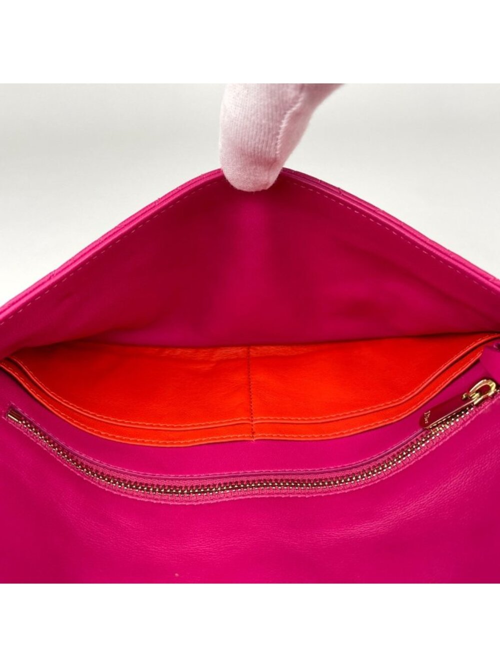 Dior Cannage Clutch Wallet Leather Pink - Picture 7 of 8